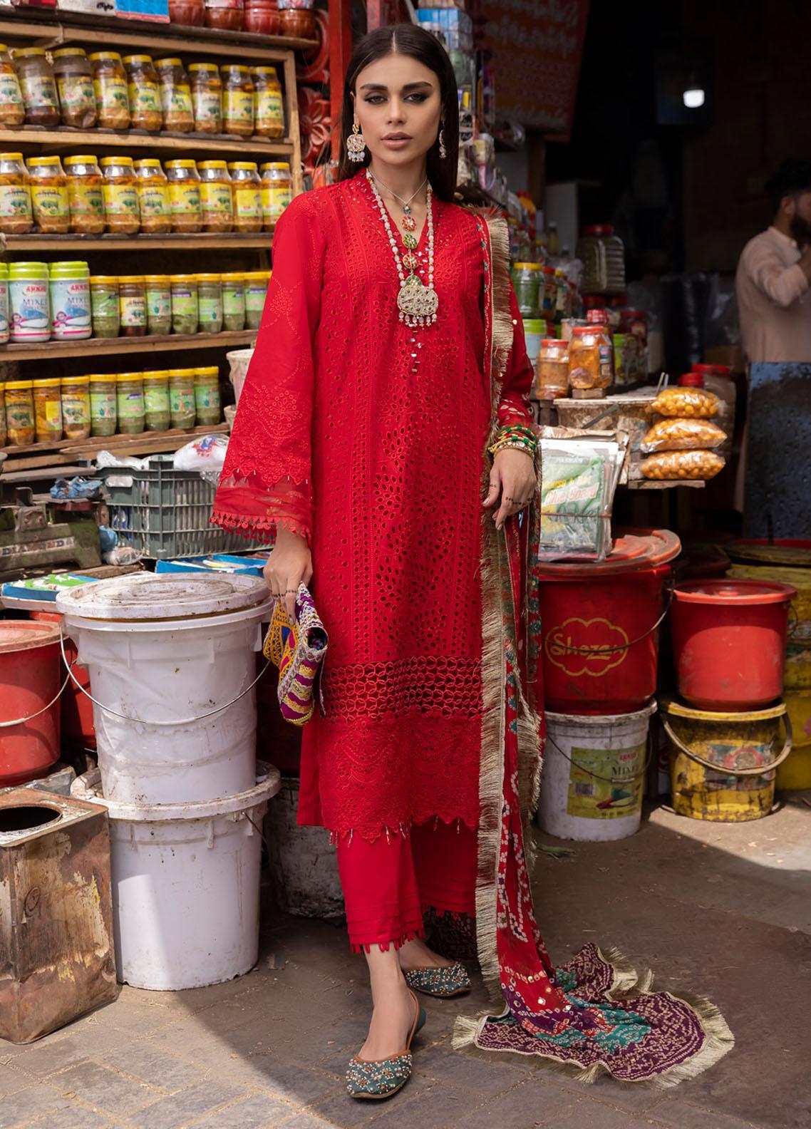 Nureh Bazaar 3 Piece Stitched Suit - 01