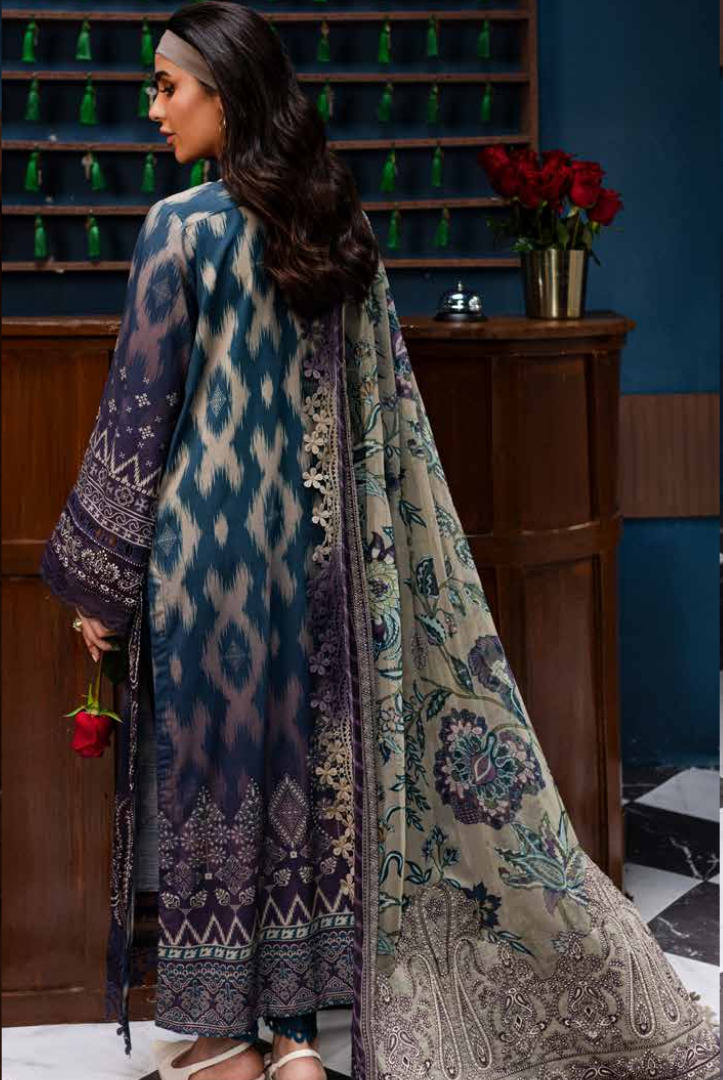 3 Piece Stitched Embroidered Suits From Gardenia By Nureh - 06