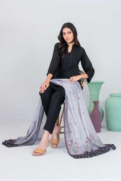 3 Piece Stitched FANCY SHAWL DIGITAL PRINT Asmera Collection'25 By Tawakkal D-5738