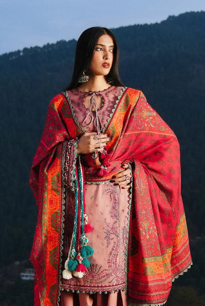 3 Piece Stitched Luxury Winter Shawl Suits Collection'24 By Hussain Rehar - MEHR