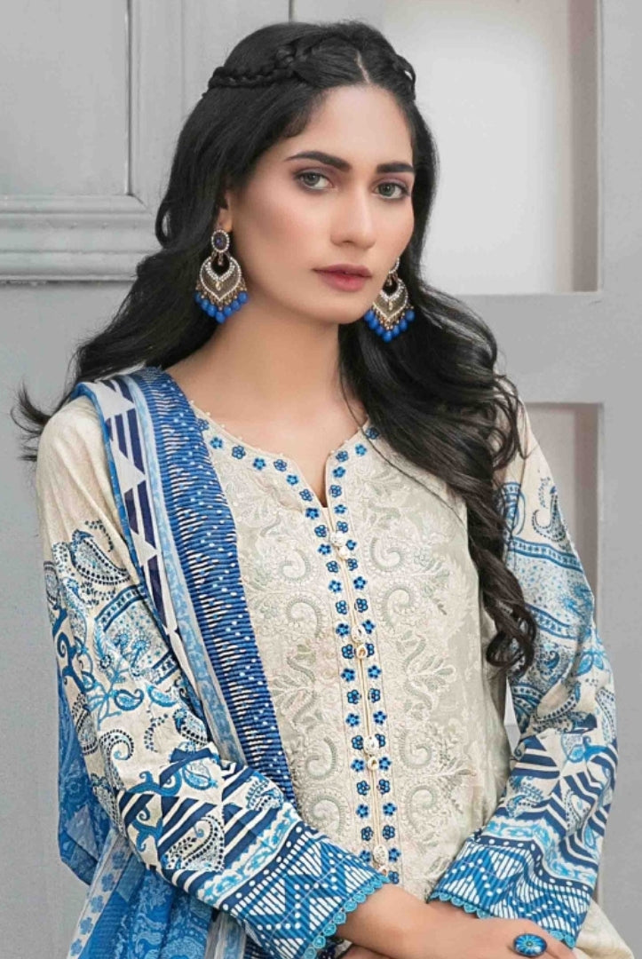 3Piece Stitched Suit By Tawakkal Devina - 06