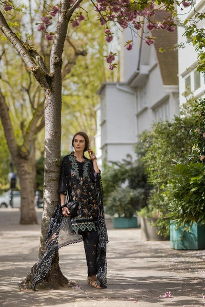 3 Piece Stitched Embroidered Printed Lawn Suit From Sobia Nazir Basics'25 Collection - 06