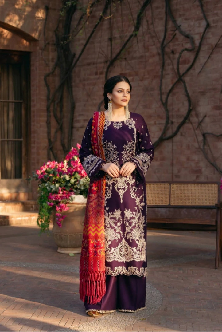 3 Piece Stitched Luxury Winter Suits Collection'24 By Manara - KALAMKAR