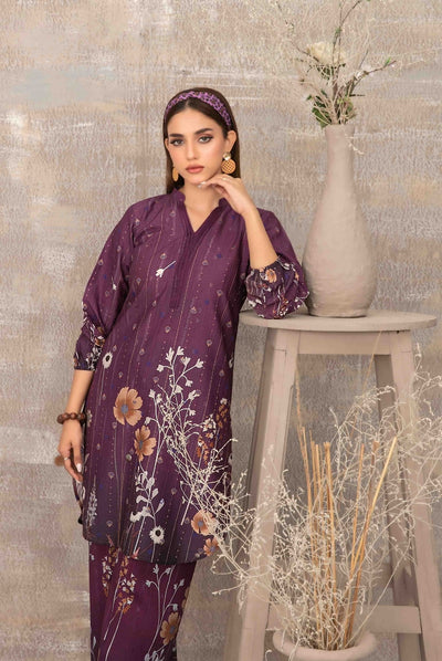 2 Piece Stitched Staple Sigital Print Saliha by Tawakkal Vol-1 - 06