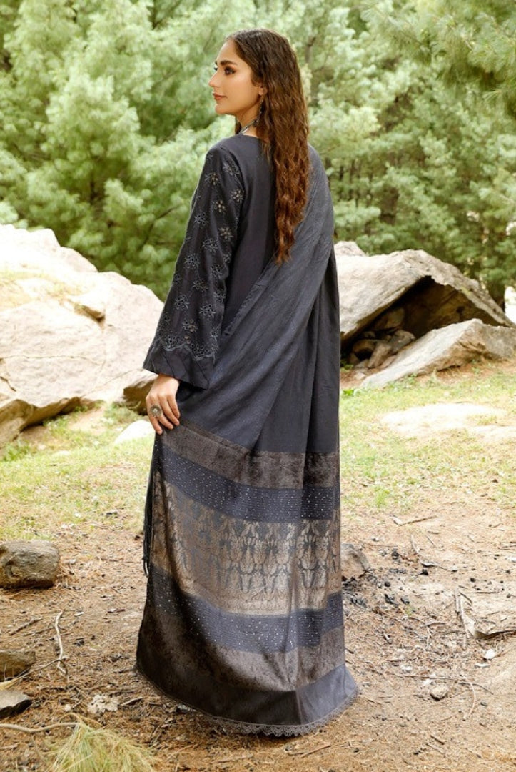 Tehzeeb By Riaz Arts Embroidered Leather Peach Suits Collection - 06