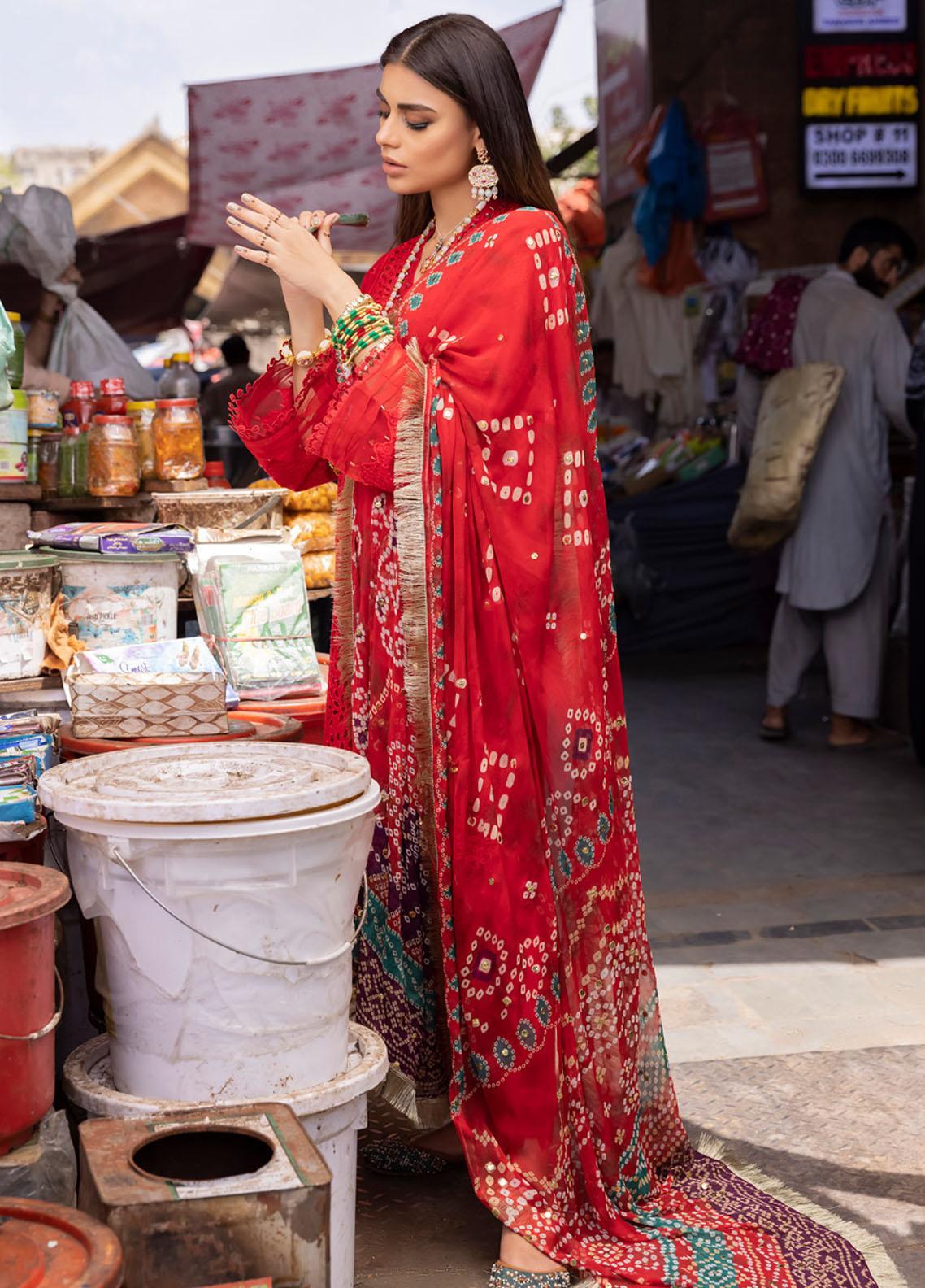 Nureh Bazaar 3 Piece Stitched Suit - 01