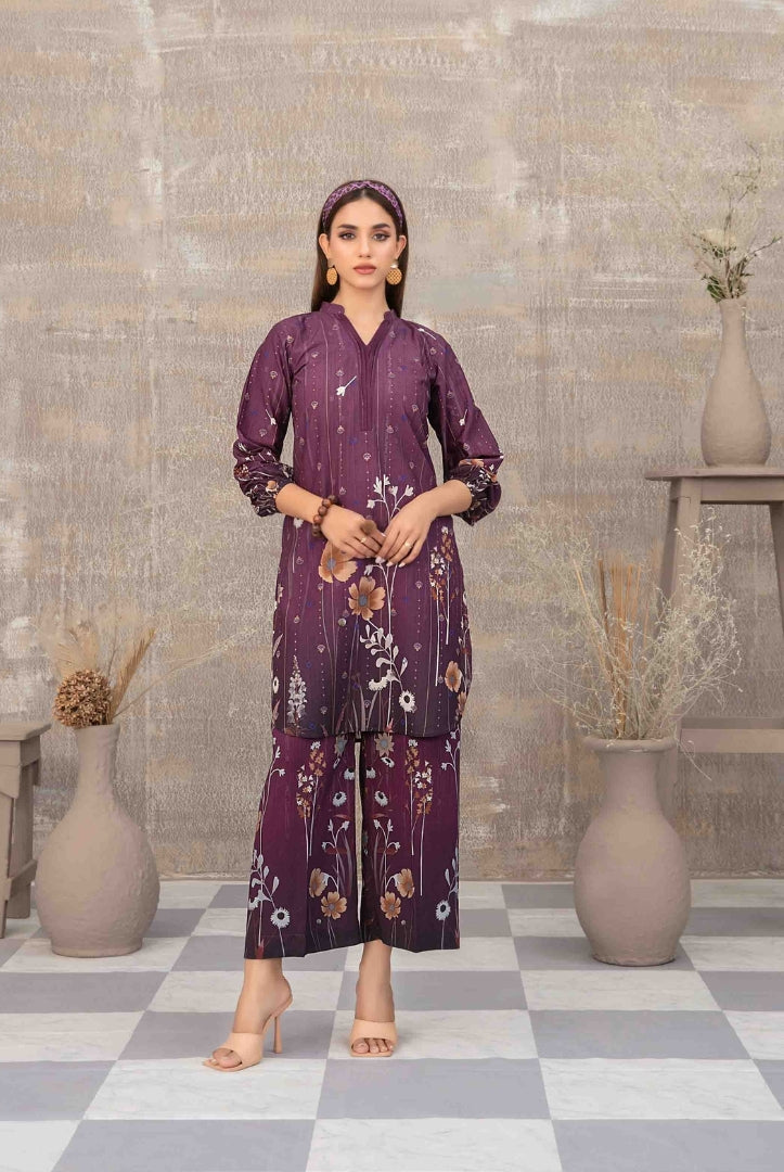 2 Piece Stitched Staple Sigital Print Saliha by Tawakkal Vol-1 - 06
