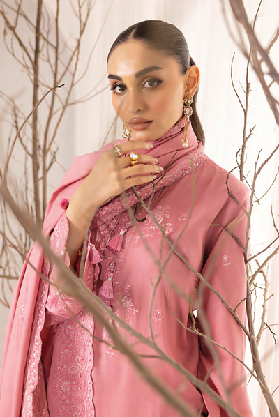 3 Piece Stitched Embroidered Cashmi Wool With Lakhany Winter Embriodered Shawl collection 05