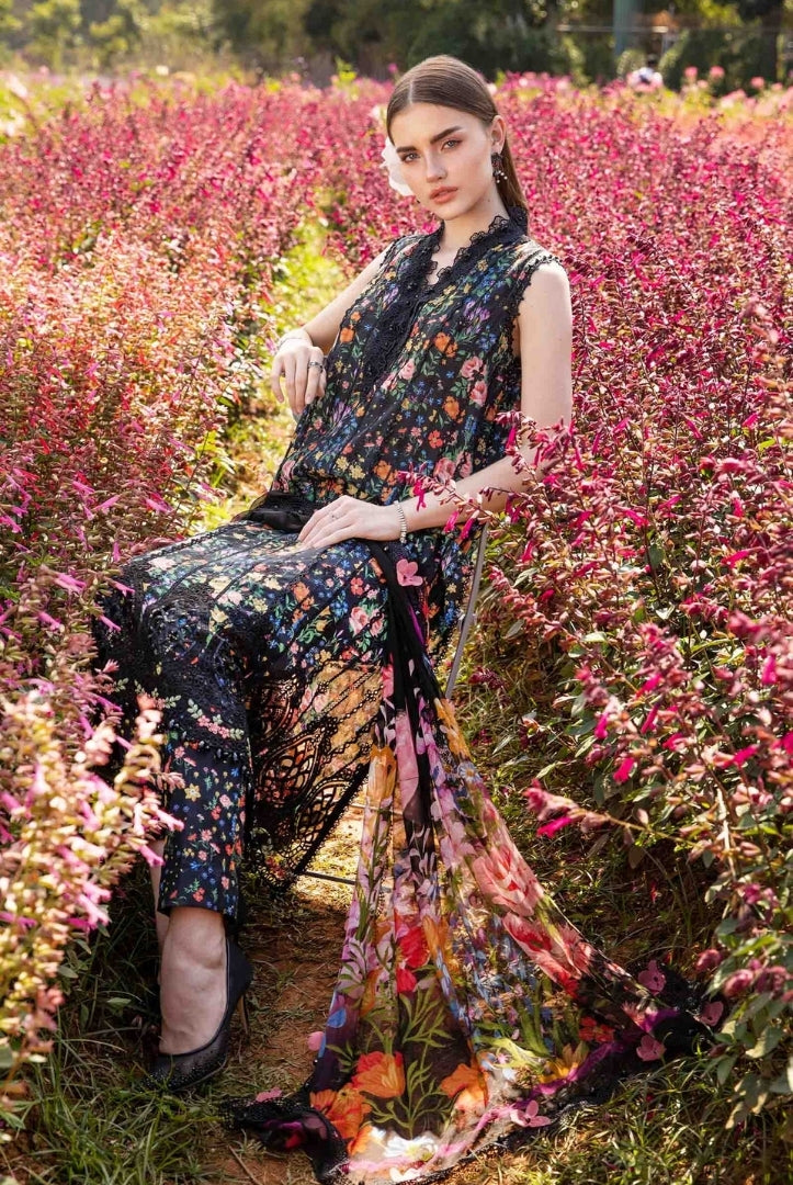 3 Piece Stitched Printed Lawn Suit From Maria.B M.Prints Spring Summer'25 Collection - 06