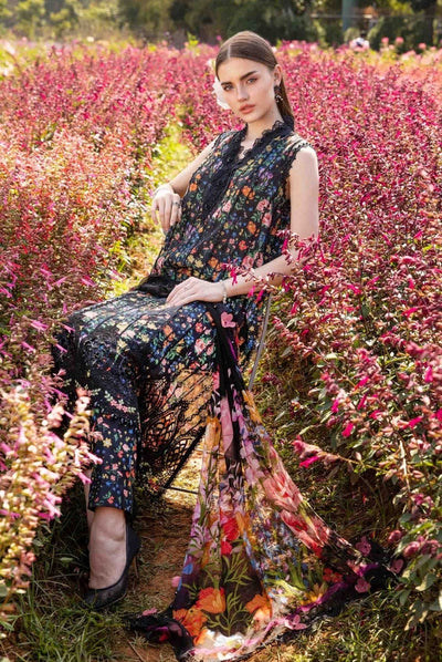 3 Piece Stitched Printed Lawn Suit From Maria.B M.Prints Spring Summer'25 Collection - 06