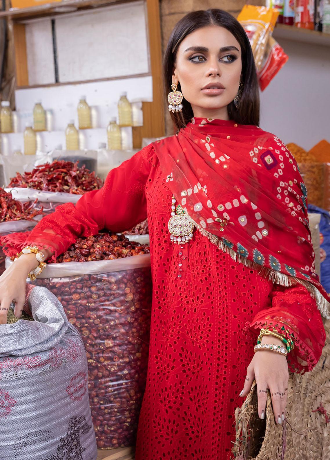 Nureh Bazaar 3 Piece Stitched Suit - 01