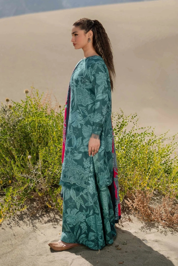 3 Piece Stitched Printed Khaddar Suit From M.Basics By Maria.B Collection - 06