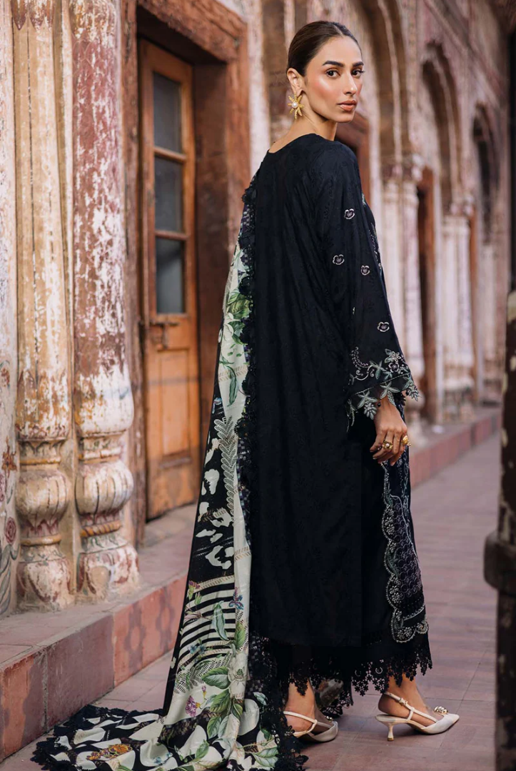 3 Piece Stitched Maya by Nureh Embroidered Self Linen Jacquard NU25MYA - NW-107