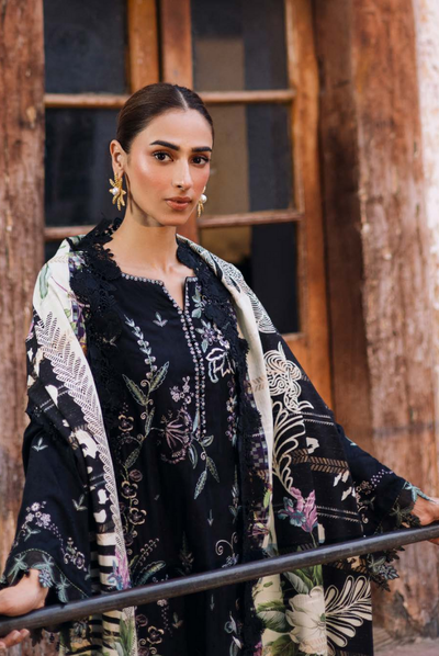 3 Piece Stitched Maya by Nureh Embroidered Self Linen Jacquard NU25MYA - NW-107