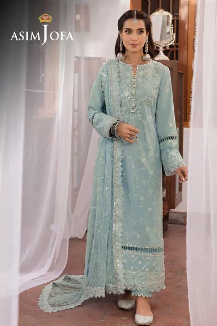 Asim Jofa Shadow Work 3Piece Stitched Suit – 09