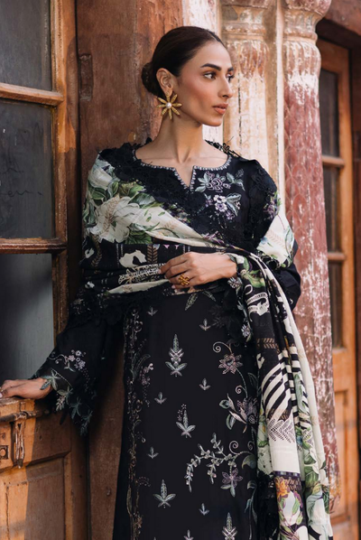 3 Piece Stitched Maya by Nureh Embroidered Self Linen Jacquard NU25MYA - NW-107