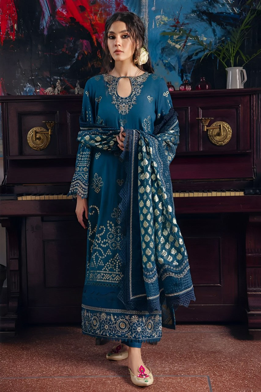 Nureh Maya Jacquard 3Piece Stitched Suit - 06