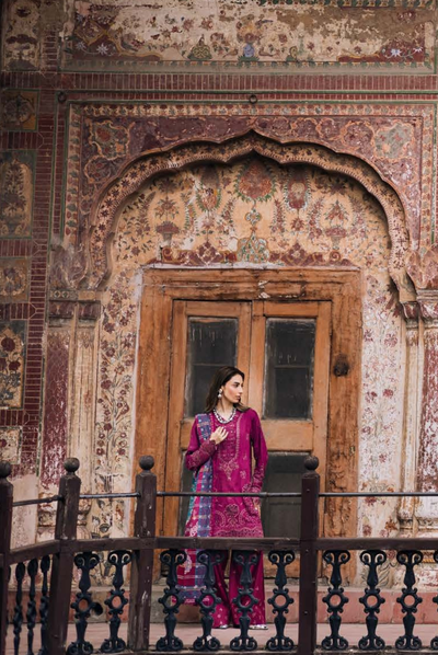 3 Piece Stitched Maya by Nureh Embroidered Self Linen Jacquard NU25MYA - NW-100