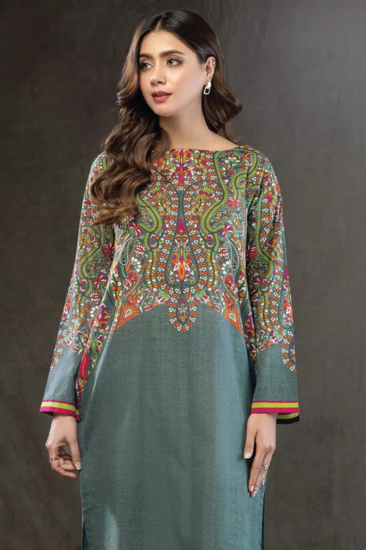 1 Piece Stitched Shirt By Limelight - GREY