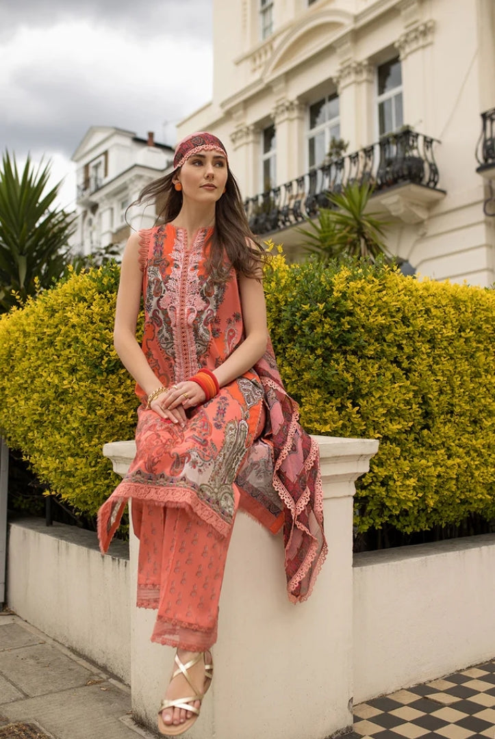 3 Piece Stitched Embroidered Printed Lawn Suit From Sobia Nazir Basics'25 Collection - 07