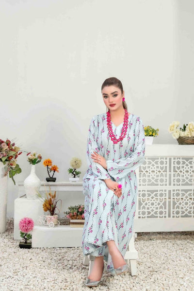 2 Piece Stitched Digital Printed Lawn Suit From Nada By Tawakkal - 07