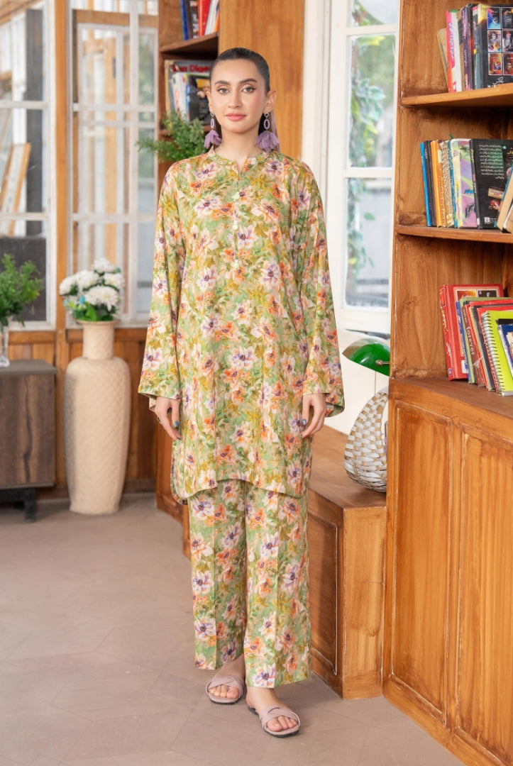 2 Piece Stitched Winter Linen Suit From Evie By Binaas - 07