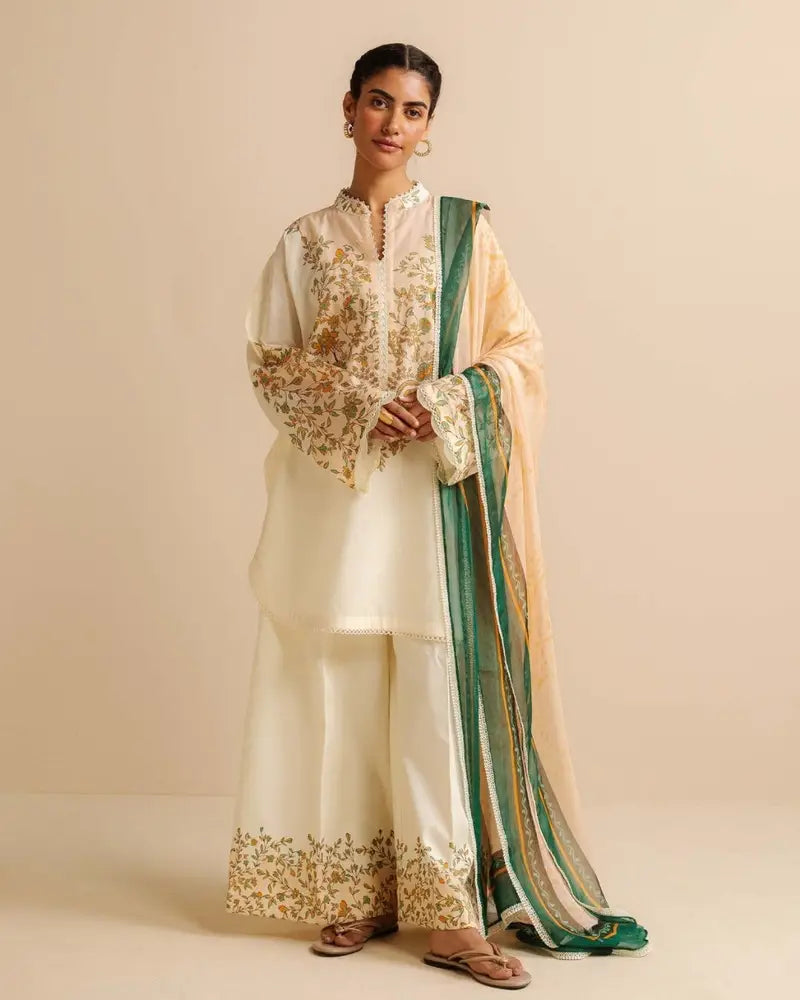 Coco Prints Drop Two By Zara Shahjahan 3 Piece Stitched Suit - 07