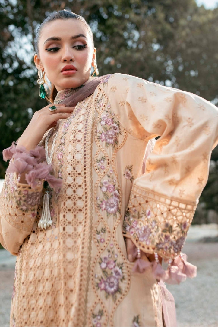 3 Piece Stitched Embroidered Lawn Suit | Adan's Libas Lawn By Khadija Sheikh'03 Collection - 07