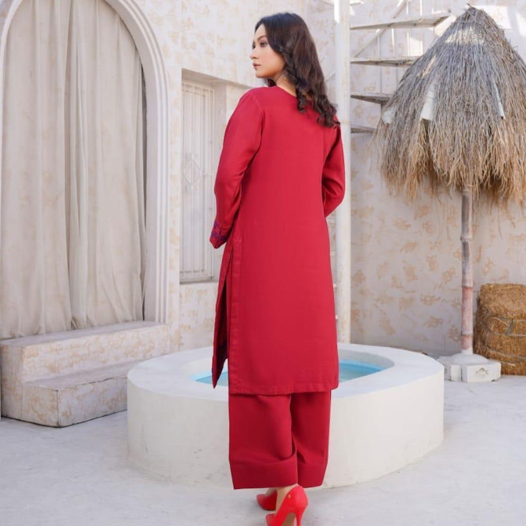 2 Piece Stitched Luxury Embroidered Suits Collection From Iqra By Anarkali - 07