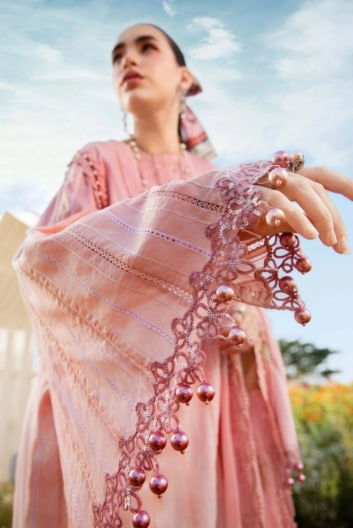 3 Piece Stitched Printed Lawn Suit From Maria.B M.Prints Spring Summer'25 Collection - 07