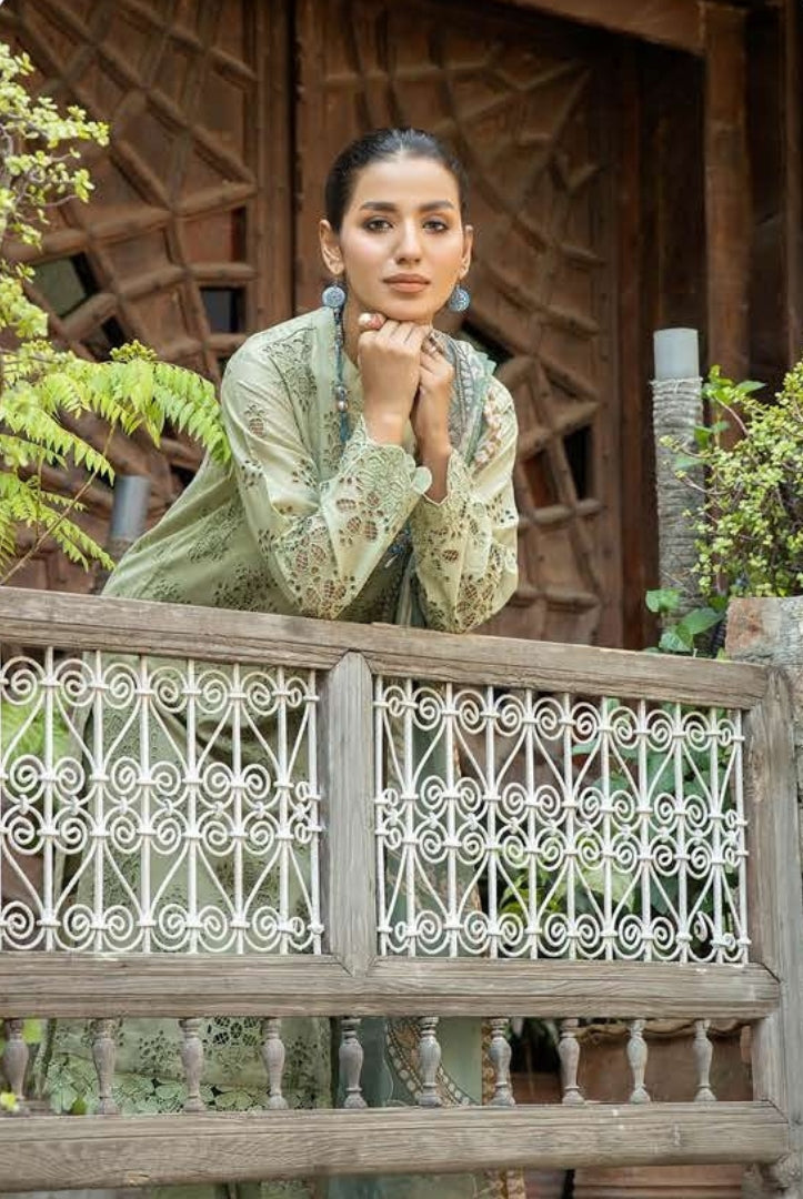 4 Piece Stitched Chikankari Lawn Suit By Johra Camila - 07