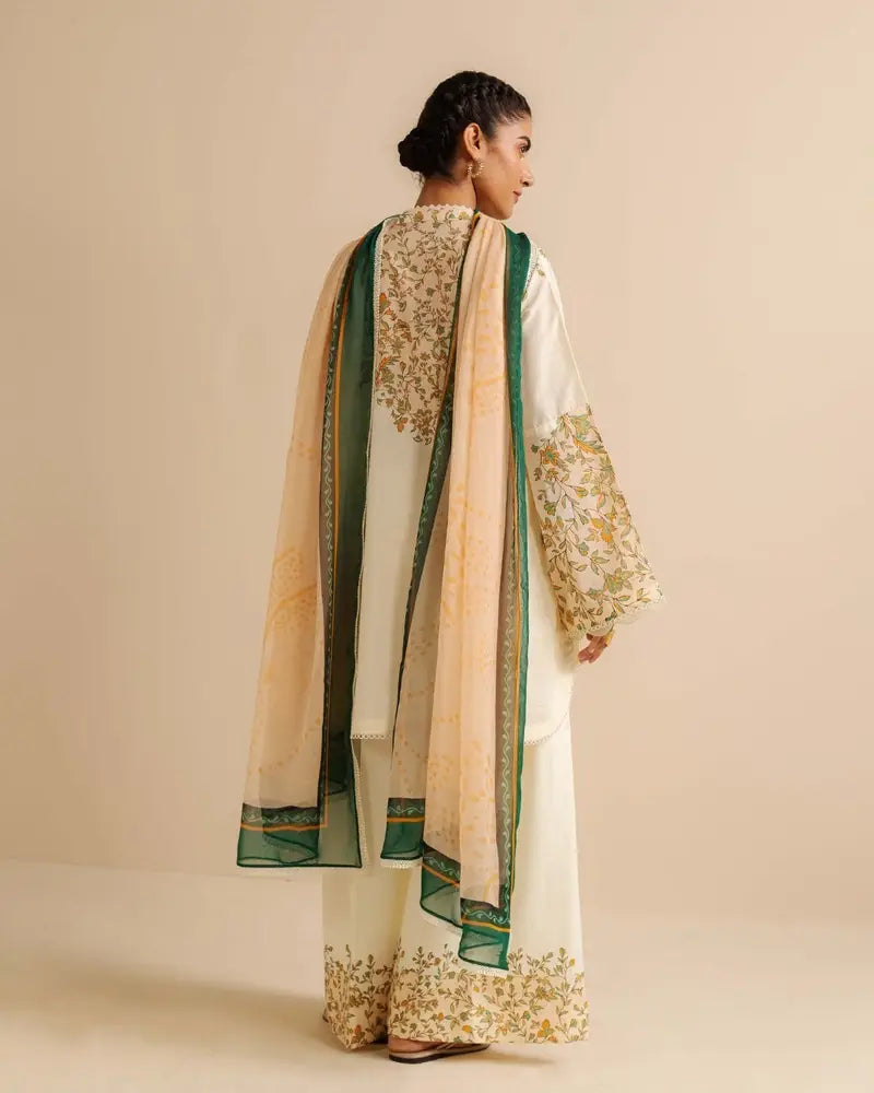 Coco Prints Drop Two By Zara Shahjahan 3 Piece Stitched Suit - 07