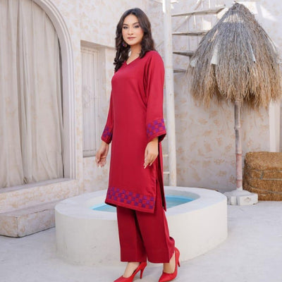 2 Piece Stitched Luxury Embroidered Suits Collection From Iqra By Anarkali - 07