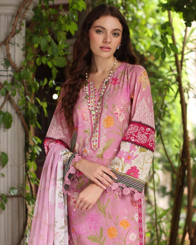 3 Piece Stitched Embroidered Chikankari Lawn Suits from Aafreen By Riaz Arts - 02