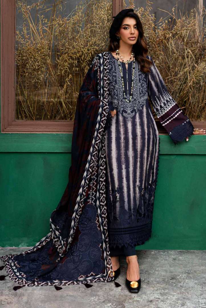 3 Piece Stitched Embroidered Suits From Gardenia By Nureh - 07