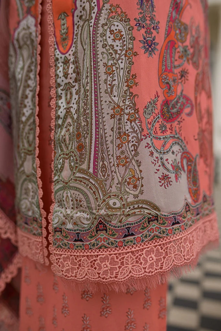 3 Piece Stitched Embroidered Printed Lawn Suit From Sobia Nazir Basics'25 Collection - 07