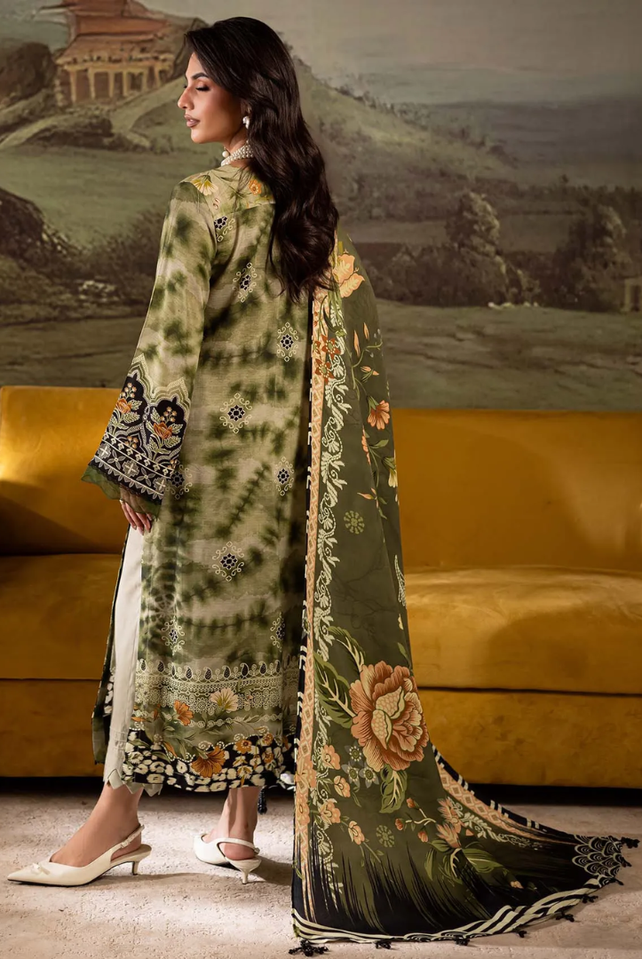 3 Piece Stitched Nureh Signature Printed Linen'25 SP-172