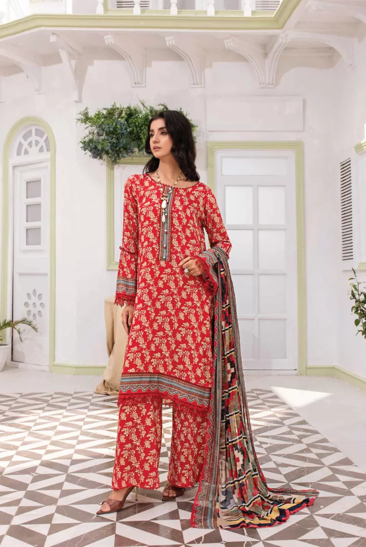 3 Piece Stitched Suits By Sakina Anarkali - 03