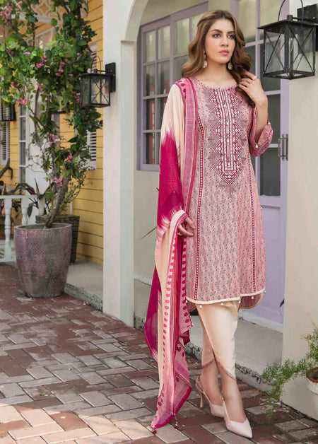 3Piece Stitched Suit By Tawakkal Tehzeeb- 08