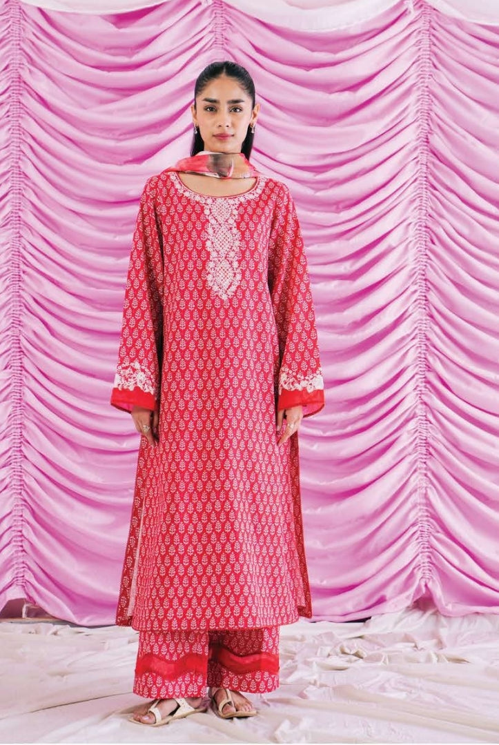 Rinesa By Ayzel 3 Piece Stitched Suit - DINA