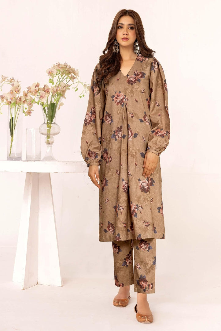 2 Piece Stitched Printed Winter Suits Collection From Inaaya By Johra - 08