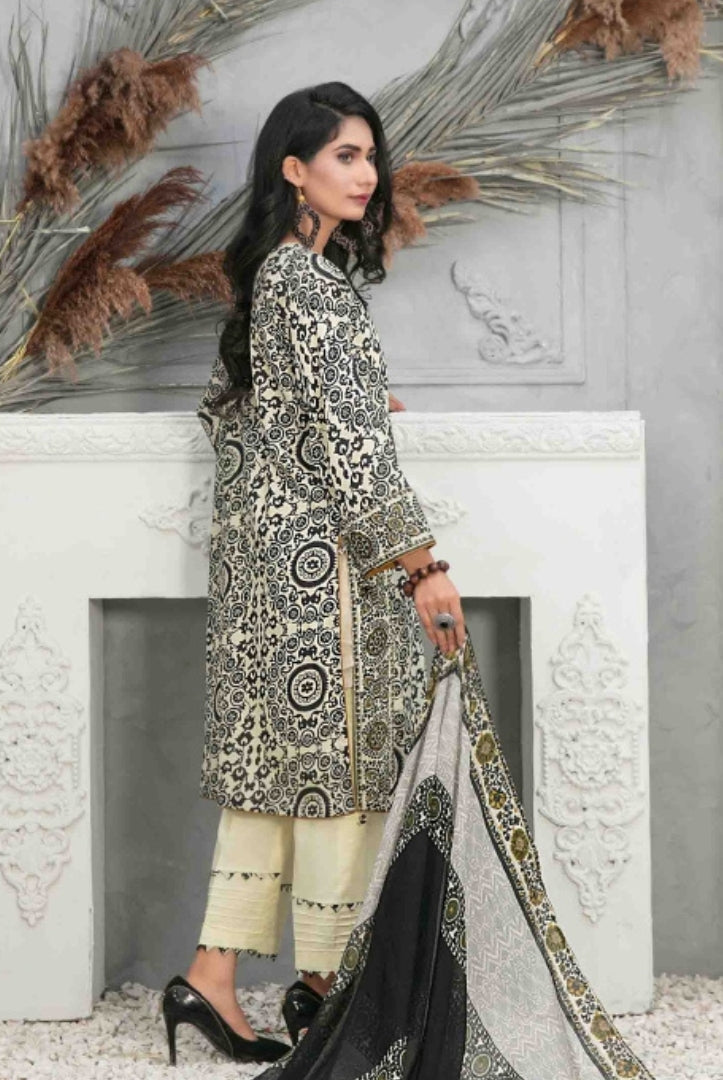 3Piece Stitched Suit By Tawakkal Devina - 08