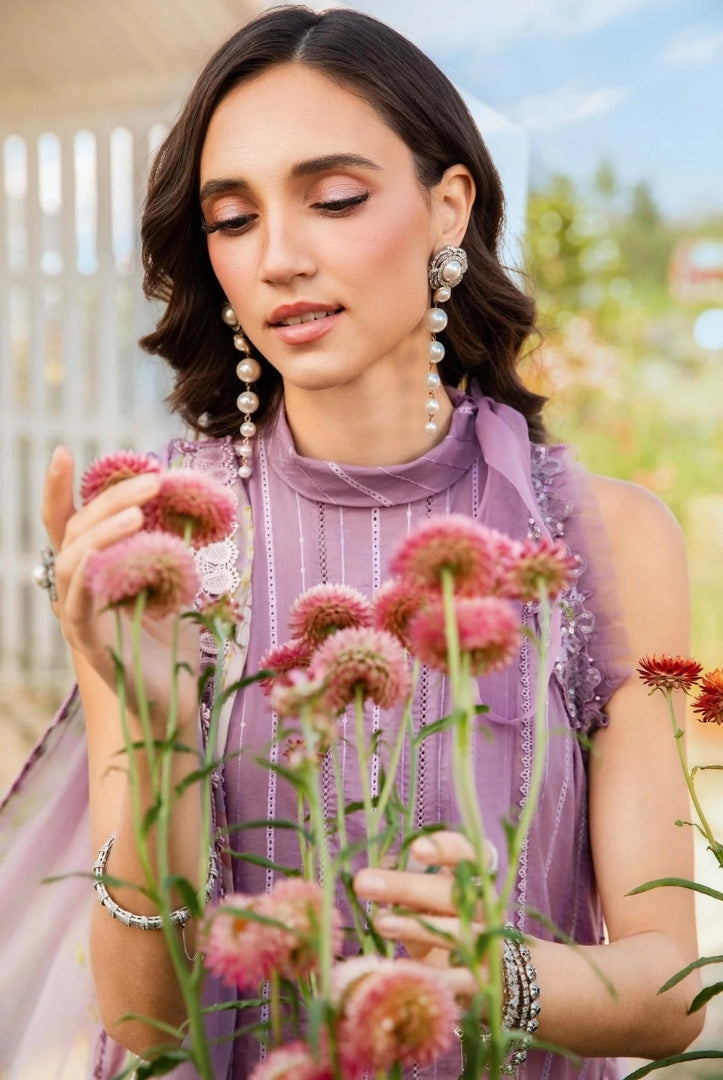 3 Piece Stitched Printed Lawn Suit From Maria.B M.Prints Spring Summer'25 Collection - 08