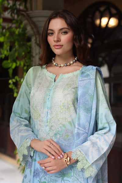 3 Piece Stitched Embroidered Chikankari Lawn Suits from Aafreen By Riaz Arts - 08