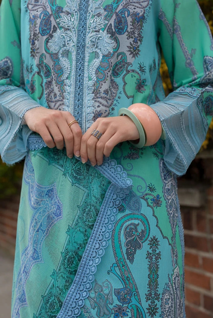 3 Piece Stitched Embroidered Printed Lawn Suit From Sobia Nazir Basics'25 Collection - 08