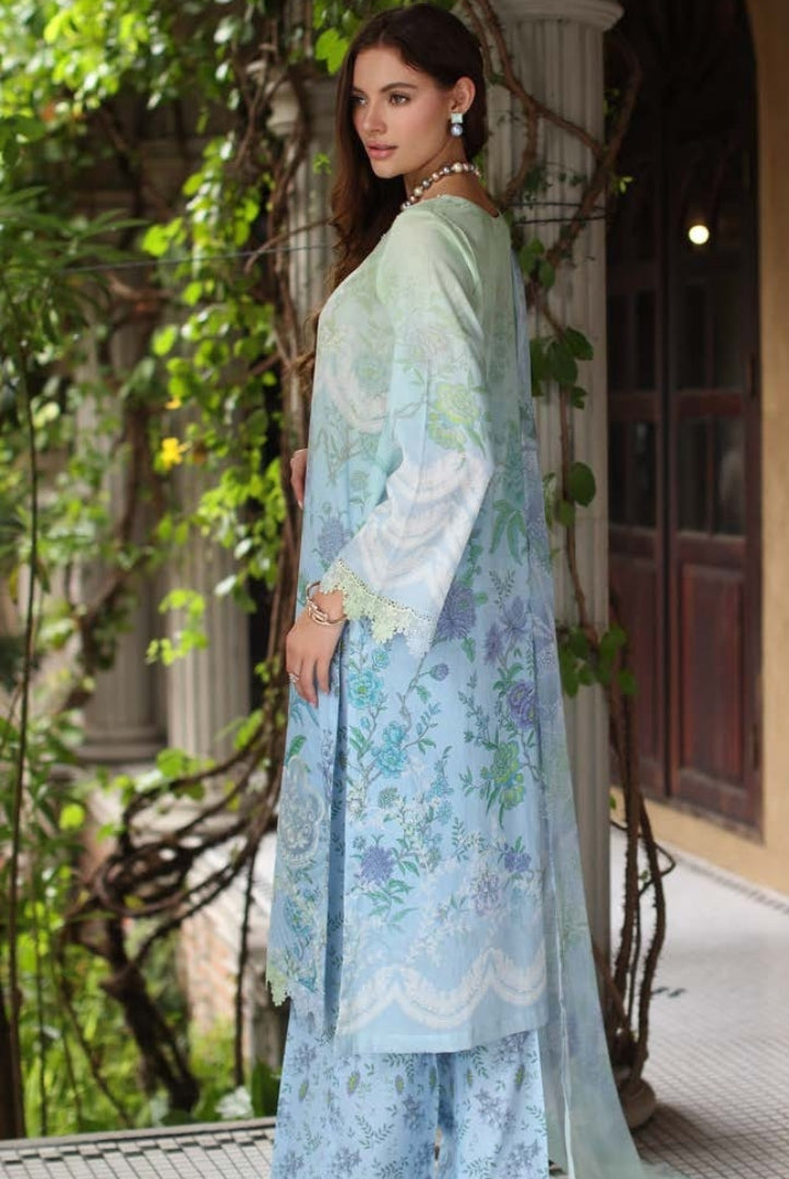 3 Piece Stitched Embroidered Chikankari Lawn Suits from Aafreen By Riaz Arts - 08