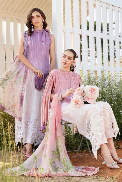 3 Piece Stitched Printed Lawn Suit From Maria.B M.Prints Spring Summer'25 Collection - 08