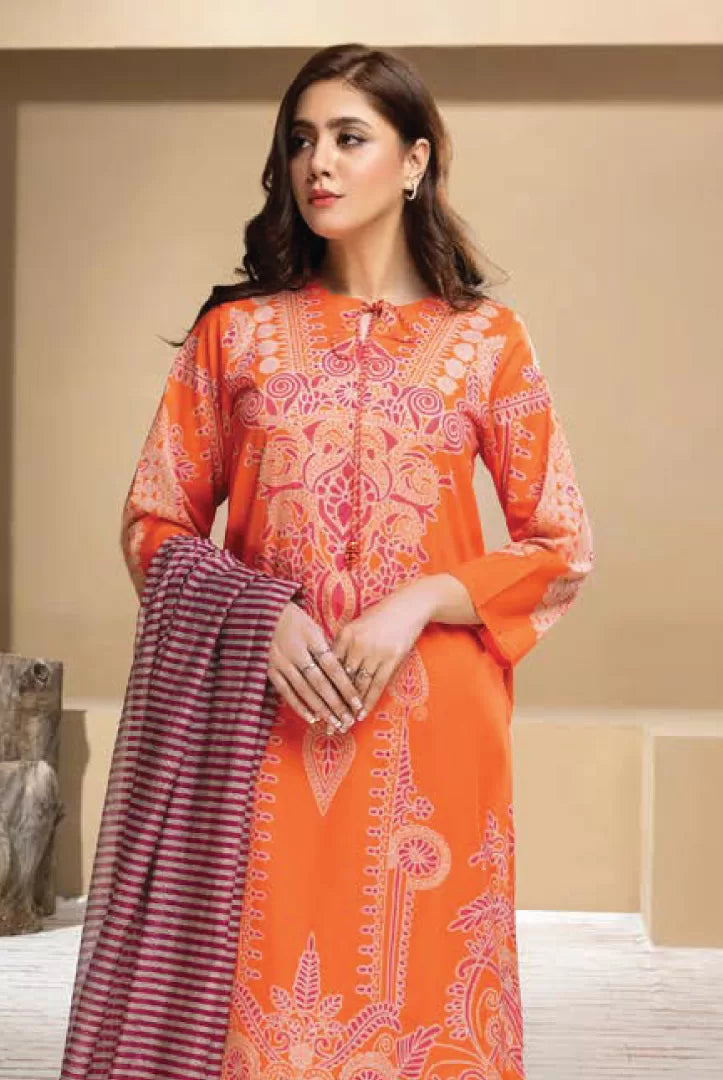 3 Piece Stitched Suit By Limelight Summer - 07