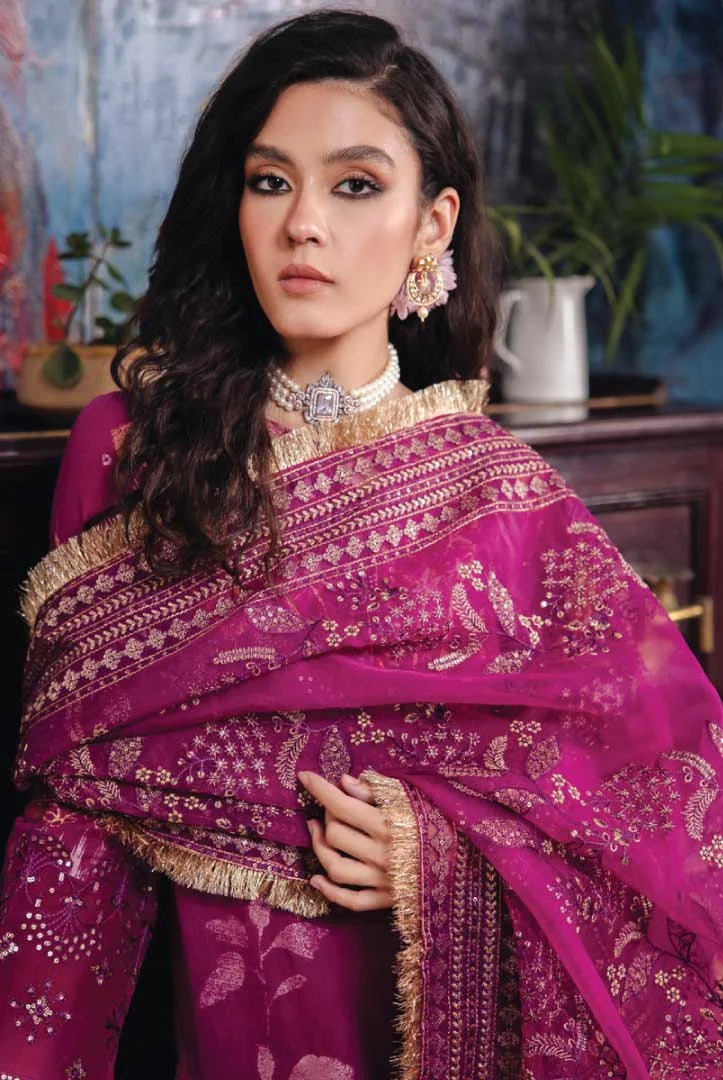 3 Piece Stitched Suit By Nureh Maya Jacquard - 03