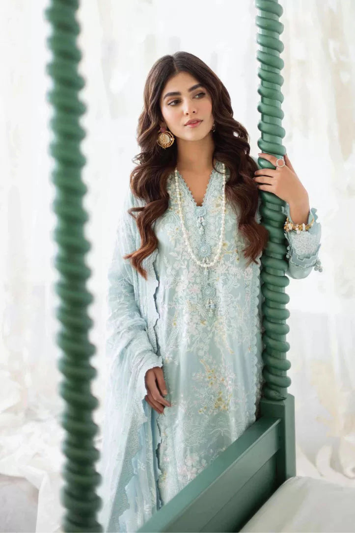 3 Piece Stitched Embroidered Suit - Muzlin By Sana Safinaz - 01